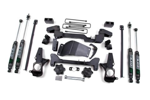 01-10 Silverado 1500/2500 HD/3500 HD 6 Inch Lift Kit With Fox Adventure Shocks Zone Offroad