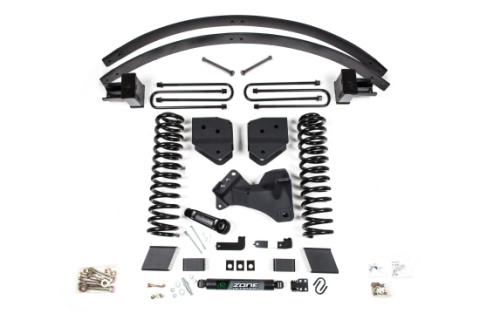17-19 Ford F-350/350 6 Inch Lift Kit 3 Inch Rear Block Gas 3 Leaf Main Fox Adventure Shocks Zone Offroad