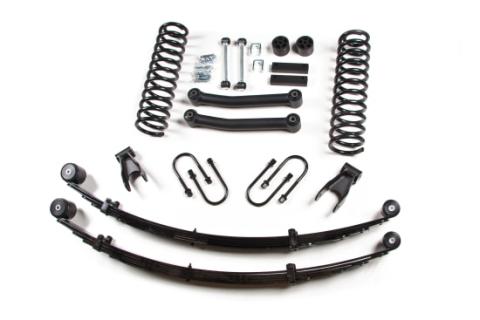 84-01 Jeep Cherokee XJ 4.5 Inch Lift Kit With Rear Springs Chrysler 8.25 No Shocks Zone Offroad
